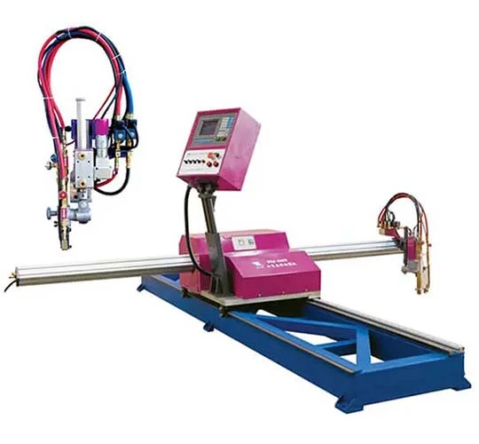 Mesin pemotong HNC-2100X portabel CNC Plasma dan oksigen murni